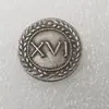 Artesanías antiguas griegas estilo 16 cobre plateado plata dólar de plata antiguo redondo plata al por mayor