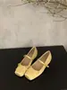 Zapatos Chuyuji estilo francés para aumentar la altura, Mary Janes con lazo para mujer, modelo nuevo 2026, punta cuadrada, corte bajo, satén, adecuados para combinar con faldas