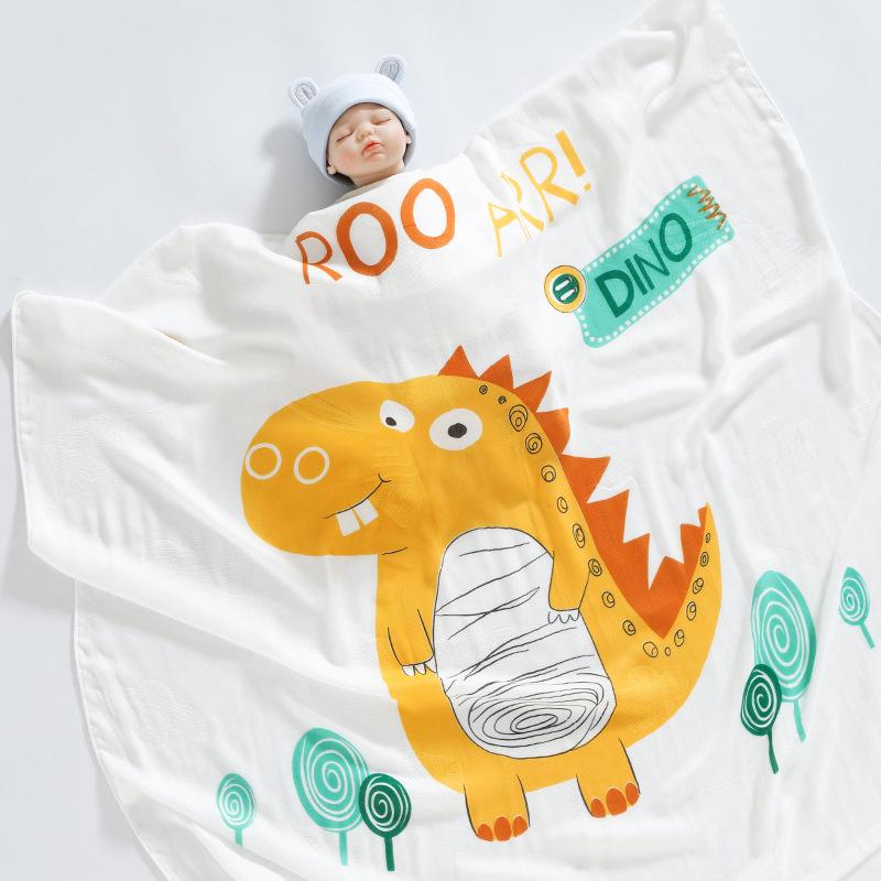 竹纤维盖毯 -帅气小恐龙-cib