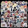 50 adesivos de grafite kuroshitsu de desenho animado japonês para mala personalizada, copo d'água, skate, adesivos à prova d'água removíveis
