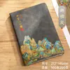 Tendencia Nacional Cultural y Creativo Cuaderno Qianli Jiangshan Personalizado Estilo Americano Caja de Regalo Set Libro de Registro para Reuniones de Oficina