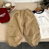 Pantalones Cargo Estilo Coreano Otoño 2025 Nuevos para Niños y Niñas, Pantalones Casuales a la Moda para Niños Pequeños, Pantalones Largos Versátiles para Otoño