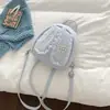 Mochila de Orejas de Conejo de Lunares Estilo Coreano con Encaje de Estrellas para Estudiantes Mujeres, Gran Capacidad, Mochila Pequeña Linda y Elegante para el Trayecto