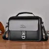 Bolsas artigos de couro tendência da moda bolsa simples masculina bolsa de ombro bolsa para pendurar mochila masculina bolsa transversal bolsa de couro casual para o dia a dia