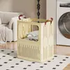 Cesta de lavandería nueva de gran capacidad, plegable y portátil, para uso doméstico, adecuada para organizar y almacenar ropa sucia en el baño