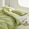 Funda de edredón de color liso, clase A, algodón puro, con patrón grande de ganso, pieza única, 100% algodón puro, adecuada para dormir sin ropa, individual/doble, dormitorio estudiantil, verano