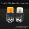 Frasco de Plástico PET Transparente de 30ml com Escala Tampa de Metal Redondo Amostra Líquido Sólido Frasco Pequeno Selado