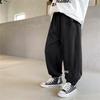 23 Outono Novo Estilo Calças Esportivas da Moda para Meninos Versão Coreana Calças de Moletom Largas Moda de Outono Infantil
