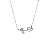 Collar de Tulipán de Cobre Blanco para Mujer Lujo Ligero Estilo Frío Japonés y Coreano Colgante Ojo de Gato 2022 Nuevo Estilo Cadena para Clavícula