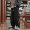 Calça Esportiva da Moda Calça Cargo Cáqui Masculina Verão Novo Estilo Japonês Solta Reta Perna Larga Casual Longa Regular