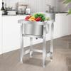 Suministro de Fábrica Acero Inoxidable Desmontaje Pie Cuadrado Lavabo de Una Estrella Cocina Lavabo de Verduras Fregadero Doméstico Comercial Fregadero