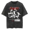 Tallas Europeas Transfronterizas Naruto Hip Hop Oversize Lavado Anime Camisetas m