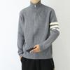 Suéter con Cremallera y Cuello Alto Cardigan Estilo Académico Tienda de Fábrica BBK