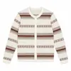 Chegou! Cardigan jacquard de tricô, gola redonda, estilo simples para mulheres, caimento solto, efeito emagrecedor, único e estiloso, blusa de abotoamento único