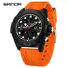 Sanda Nuevo Producto Venta al por Mayor Reloj Tendencia de Moda Deportivo Mano Doble Pantalla Luminoso Esfera Grande Estudiante Impermeable Reloj Electrónico