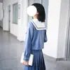 Conjunto de Uniforme JK Original Mercury Diary en Stock para Mujer, Conjunto Completo, Auténtico Traje de Marinero de Manga Larga Estilo Escuela Japonesa, Atuendo Dulce de Chica