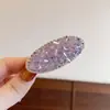 Verano Nuevo Hielo Transparente Cristal Moda Trabajo Pesado Acrílico Pinza de Pato Rosa Amarillo Estilo Coreano Versátil Pinza para el Cabello Pinza Lateral