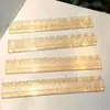 Regla Clasificadora de Cartas de Mahjong Color Dorado Metálico 20 pulgadas Estilo Ola Acrílico Organizador de Cartas de Mahjong Venta al por Mayor de Fábrica Personalización