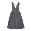 Saia plissada estilo preppy britânico para meninas jk saia xadrez l crianças de jardim de infância crianças do ensino fundamental roupas de apresentação saia suspensório saia colete