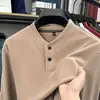 Sudadera Casual Cálida de Invierno para Hombre, Camiseta Base de Manga Larga, Camiseta Térmica de Doble Cara con Cuello Semi Alto para Hombre, Venta al por Mayor