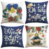 Comercio Exterior Transfronterizo Más Vendidos Fundas de Almohada Navideñas Personalizadas para Sofá de Sala de Estar, Cojines Decorativos Festivos para Dormitorio, Almohadas y Fundas de Almohada