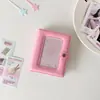 Lindo Álbum de Tarjetas Hueco de Color Sólido con Forma de Estrella de Una Ranura 3 pulgadas - Álbum de Fotos de Ídolos para Niña y Álbum de Almacenamiento de Tarjetas Pequeñas