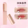 Palo de Halo Portátil Brocha de Labios de Silicona Brocha para Barro de Labios Pincel de Cabeza Redonda para Labios Pincel Especial para Labios con Tapa Pincel con Cabezal Corrector