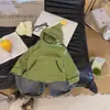 Sudadera con capucha de estrella para niños, capa base, principios de otoño, linda sudadera de elfo, color block para bebé, top a rayas de manga larga