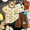 Pijama 100% Algodão Infantil, Roupa de Casa Infantil, Conjuntos para Meninos e Meninas, Pijama de Verão Fino, Venda Direta de Fábrica
