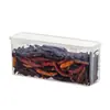 Caja de refrigerador de cocina especializada BNBSS con tapa, transparente y visible, para almacenar especias, canela y cáscara de mandarina seca, gran capacidad