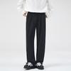 Ropa de Hombre Lktm # Pantalones Casuales de Color Sólido de Pierna Recta para Hombre con un Toque de Alta Gama, Pantalones Elegantes y con Caída Resistentes a las Arrugas.