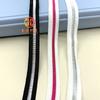 Cinta elástica para cintura de falda de 4 cm, doblada por la mitad, con hilo dorado y plateado entretejido, Cinta de unión elástica