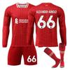 2425 Liverpool Principal No. 11 Salah Conjunto de Jersey de Manga Larga 3 Endo Airlines 9 Firmino No. 8 Jersey de Fútbol