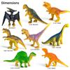 Transfronterizo 48 Mini Dinosaurios de 2 Pulgadas 5-7cm Plástico Sólido Dinosaurio Artificial Modelo Arqueológico Juguetes Venta al por Mayor
