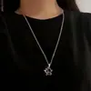 Accesorios Ins de Acero de Titanio Hueco Pikachu Fresco Hip Hop Frío Estilo Simple Inalterable para Hombres y Mujeres