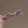 Pinza para el cabello con Cristales de Estilo Lujoso Ligero y Suave con Artesanía Delicada, Pinza de Tela para Niñas, Versátil para el Viaje Diario, Accesorio para el Cabello para Sujetar el Cabello Suelto