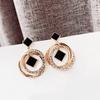 Pendientes de plata 925 con forma de estrella de la suerte y aceite de aguja, elegantes pendientes adelgazantes de celebridades de Internet coreanas, joyería para mujer