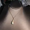 Collar de Perlas y Piedras Preciosas Torre Eiffel, Cadena Elegante de Clavícula de Lujo Sutil y de Nicho, Collar de Zirconia Estilo Francés para Mujer
