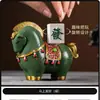 Adorno de Mascota de Té para Enriquecerse Rápidamente, Caballo Tang Giratorio Coleccionable, Decoración de Mesa de Té Estilo Chino que Atrae la Fortuna, Accesorios para Juego de Té
