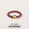Jingdong Joias Anel de Cristal Natural Estilo Nicho High-End Anel Elástico de Bola Redonda para Mulheres Anel Pequeno da Moda