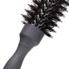 Fabricante Venta al por Mayor Peine de Tubo de Aluminio Negro para Mujer con Hebilla Interior de Planchado de Flor de Pera Peine de Estilo para Soplado Alisado Doméstico Peine de Rodillo de Cerdas de Jabalí Peine de Rodillo