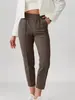 European and American Women's Fashion Cross-Border Casual Long Pants with Drawstring Elastic Waist Solid Color Harem Pants Amazon Temu Hot-Selling Women's Pants