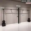 Estante de Exhibición para Tienda de Ropa de Hierro Minimalista Negro Montado en Pared Perchero de Ropa para Tienda de Ropa de Mujer Estante de Ropa de Pared Modelo Nuevo