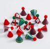 Navidad Corea del Sur estilo ins sombrero vintage decoración de pastel bola de pelo mini roja verde enchufe de sombrero pequeño de Navidad