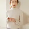 Suéter de Cachemira Baicaierong Otoño/Invierno 2026 para Mujer con Cuello Semi Alto, Diseño Versátil, Tejido de Lana