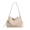 Bolso de Hombro Coreano de Gran Capacidad a la Moda para Mujer 2026 Primavera Nuevo Bordado de Lazo Bolso de Hombro Tendencia