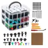 Conjunto de Travas para Carro Tipo Universal Fixadores de Para-choque Parafusos de Expansão Plásticos para Painéis de Porta Para-lamas