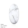 Cabujón Oval de Cristal Natural 15*30mm para Incrustación DIY en Collares Broches Accesorios de Fondo Plano Cabujón en Forma de Huevo de Piedra Semipreciosa