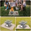 Manta ignífuga de fibra de vidrio para acampar al aire libre, aislamiento para barbacoa, picnic, manta ignífuga resistente a altas temperaturas, tela ignífuga