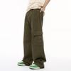 Mtlclothes Roupa Masculina Estilo Coreano Cor Sólida Casual Multicor Calça Reta Bolso Grande Roupa de Trabalho Jeans Desgastado Tendência